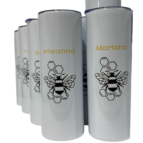 20 oz Slim Straight Tumblers,  Stainless Steel with Lid and Straw