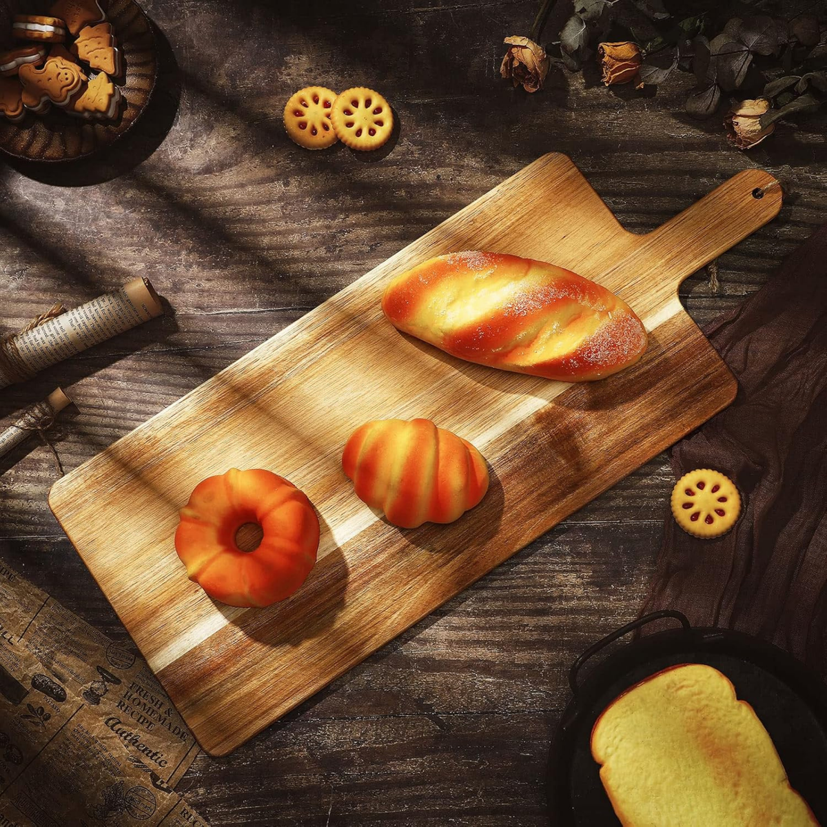 Custom Wooden Cutting Board with Handles