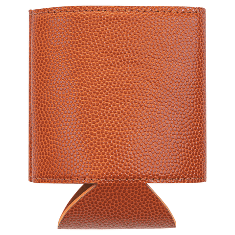 Synthetic leather beverage holder, laser personalization