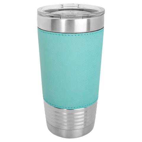 Polar Camel 20 oz. Laserable Leatherette Tumbler with Clear Lid