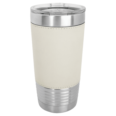 Polar Camel 20 oz. Laserable Leatherette Tumbler with Clear Lid