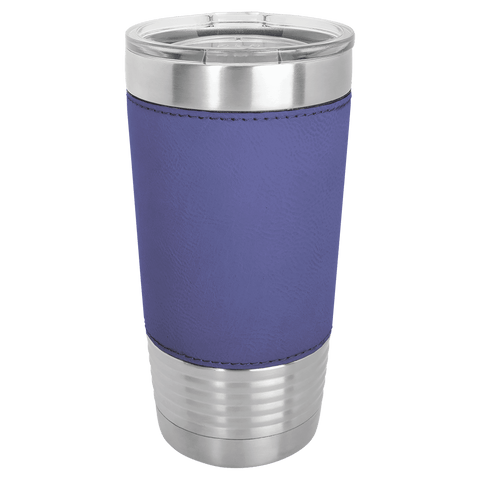 Polar Camel 20 oz. Laserable Leatherette Tumbler with Clear Lid