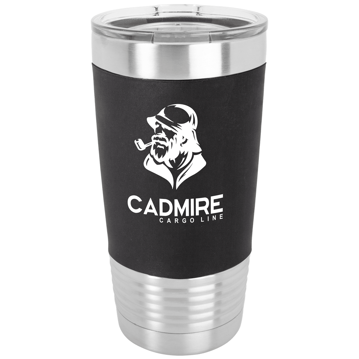 20 oz. Polar Camel Tumbler with Silicone Grip and Clear Lid