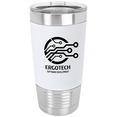 20 oz. Polar Camel Tumbler with Silicone Grip and Clear Lid