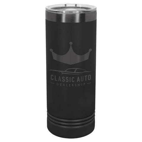 Polar Camel 22 oz. Ghost Black Skinny Tumbler