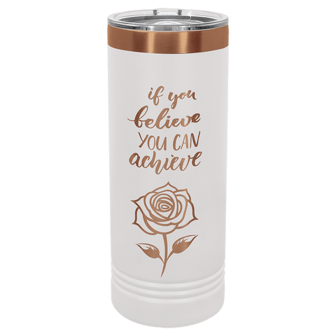 Polar Camel 22 oz. Prism/Rose Gold Skinny Tumbler