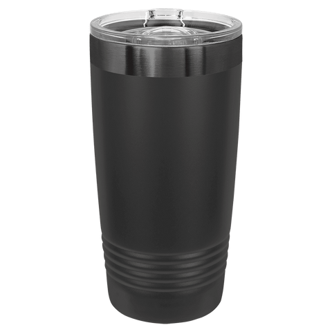 Polar Camel 20 oz. Ghost Black ION-Plated Ringneck Tumbler with Slider Lid