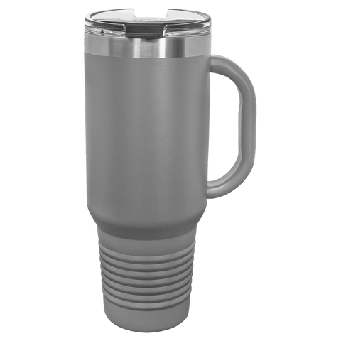 Polar Camel 40 oz.  Travel Mug with Handle & Straw