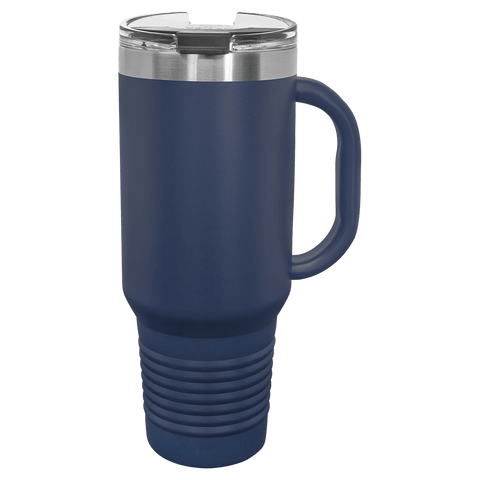 Polar Camel 40 oz.  Travel Mug with Handle & Straw