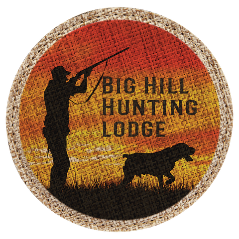 4" Sublimatable Burlap Round 6-Coaster Set